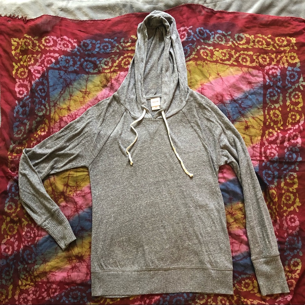 Mossimo grey hooded shirt